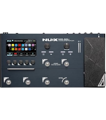 Amazon.com: Briskdrop NUX MG-300 Multi Effects Pedal Bundle with